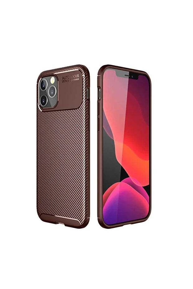 iPhone 12 Pro Uyumlu Negro Karbon Tasarımlı Kılıf - EtyCase Premium Cep Telefonu Kılıfları
