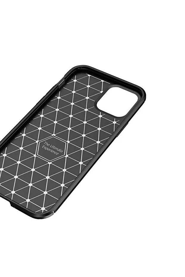 iPhone 12 Pro Uyumlu Negro Karbon Tasarımlı Kılıf - EtyCase Premium Cep Telefonu Kılıfları