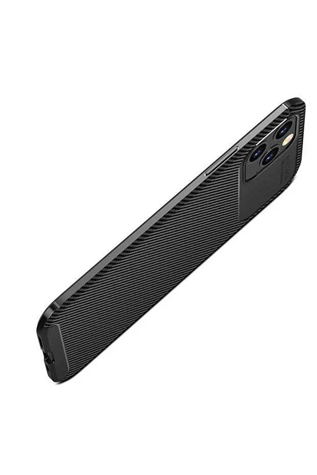 iPhone 12 Pro Uyumlu Negro Karbon Tasarımlı Kılıf - EtyCase Premium Cep Telefonu Kılıfları