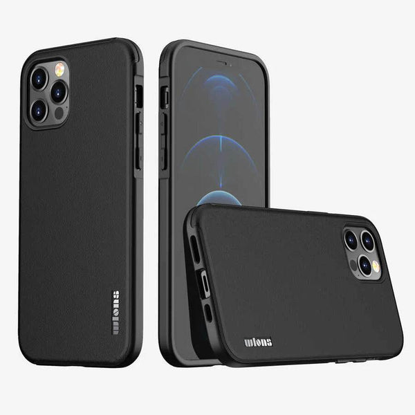 Apple iPhone 12 Pro Wlons Hill Kılıf Siyah - EtyCase Premium Cep Telefonu Kılıfları