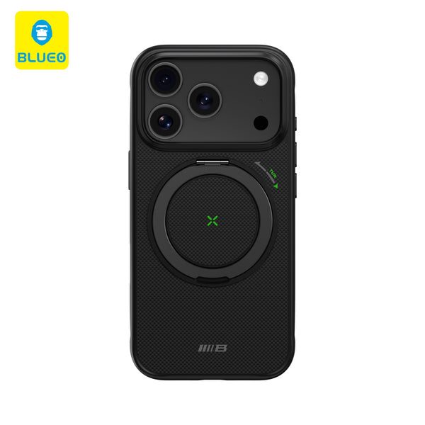 Blueo Armor Aramid Fiber iPhone 17 Pro Max Magsafe Özellikli Standlı Kılıf