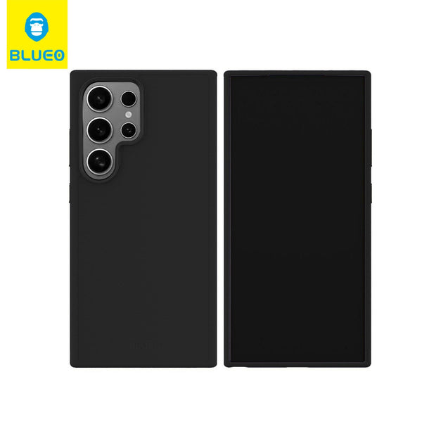 Samsung S24 Plus Deri Metal Kamera Koruma Çıkıntılı Hava Kanallı BLUEO Kılıf