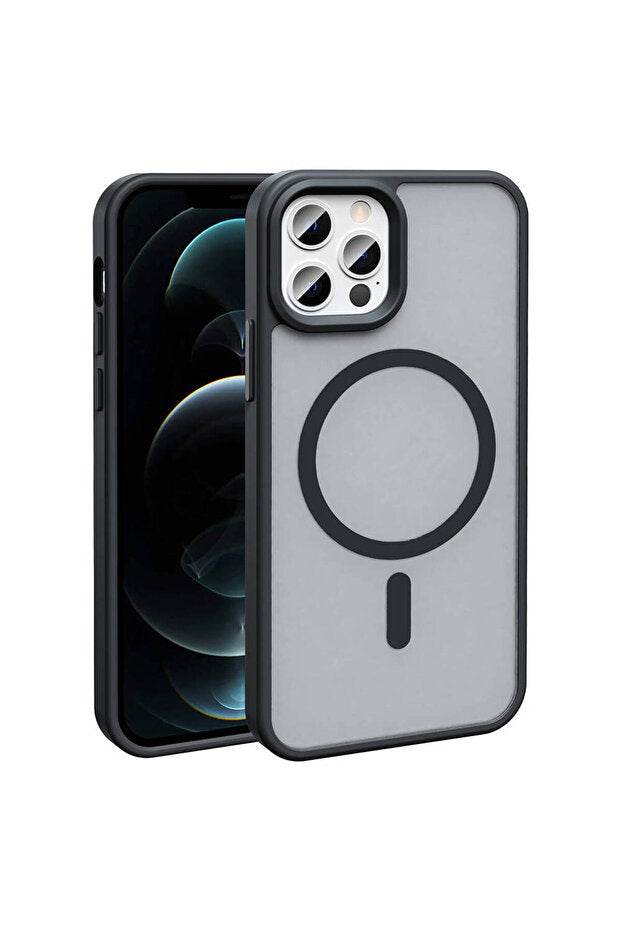 iPhone 12 Pro MagSafe Şarj Özellikli Mat Cep Telefonu Kılıfı - EtyCase Premium Cep Telefonu Kılıfları