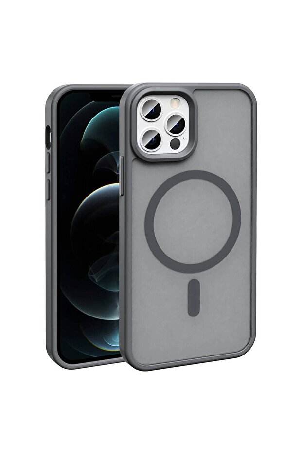iPhone 12 Pro MagSafe Şarj Özellikli Mat Cep Telefonu Kılıfı - EtyCase Premium Cep Telefonu Kılıfları